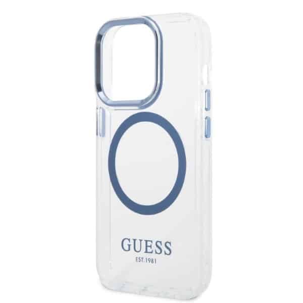 Guess Metal Outline MagSafe - θήκη για Apple iPhone 14 Pro Max - Μπλε - Image 6