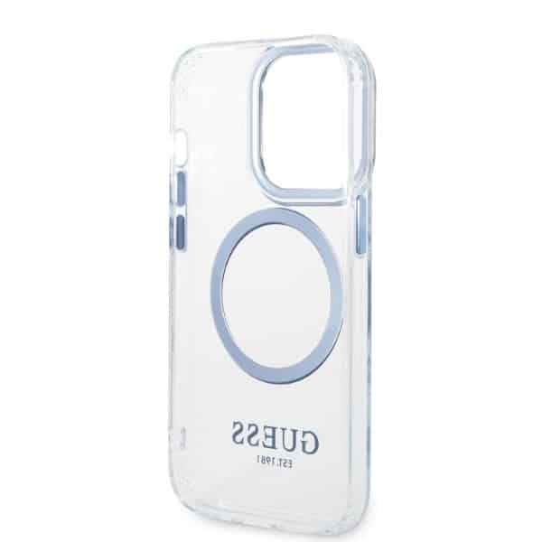 Guess Metal Outline MagSafe - θήκη για Apple iPhone 14 Pro Max - Μπλε - Image 7