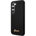 Guess Silicone Vintage Gold Logo - θήκη για Samsung Galaxy S23 - Μαύρο - Image 2