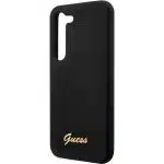 Guess Silicone Vintage Gold Logo - θήκη για Samsung Galaxy S23 - Μαύρο - Image 6