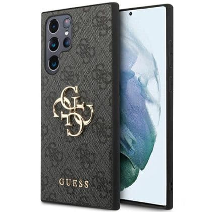 Guess Big Metal Logo - θήκη για Samsung Galaxy S23 Ultra - Γκρι