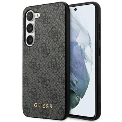 Guess 4G Metal Gold - θήκη για Samsung Galaxy S23 - Γκρι