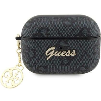 Guess GUAP2G4GSMK AirPods Pro 2 (2022/2023) cover μαύρο/black 4G Charm Collection