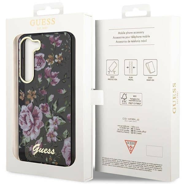 Guess Flower Collection - Samsung Galaxy S23+ - Μαύρο - Image 8