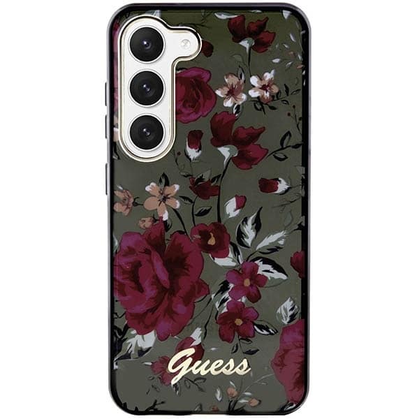 Guess Flower Collection - θήκη για Samsung Galaxy S23 - Πράσινο - Image 3