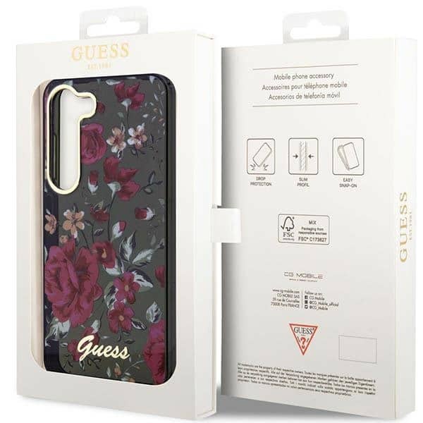Guess Flower Collection - θήκη για Samsung Galaxy S23 - Πράσινο - Image 8