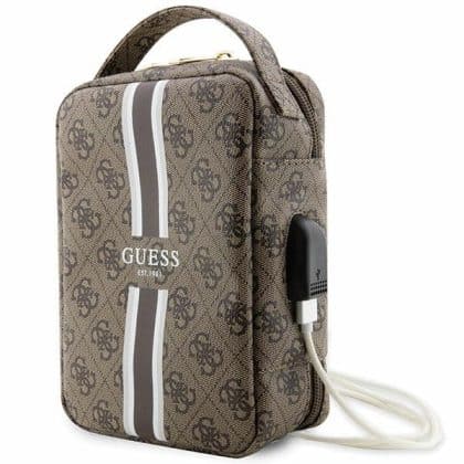 Guess Τσάντα GUHBP4RPSW Organizer καφέ/brown 4G Printed Stripes