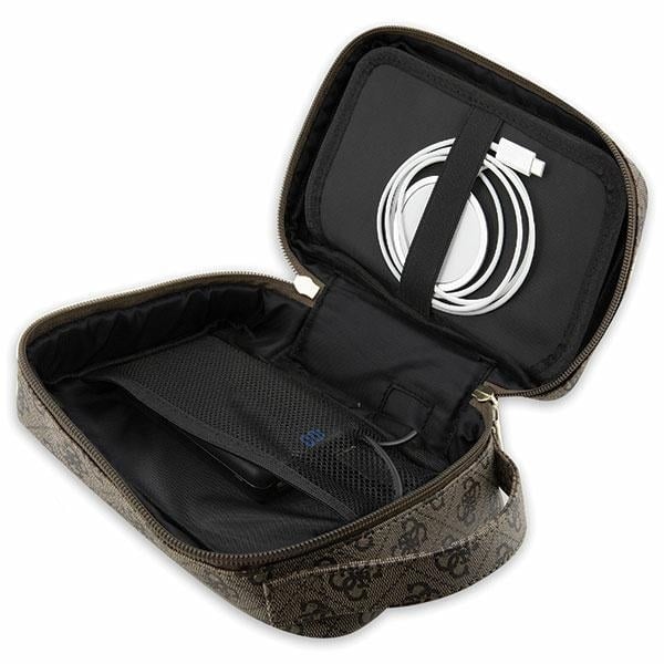 Guess Τσάντα GUHBP4RPSW Organizer καφέ/brown 4G Printed Stripes - Image 5