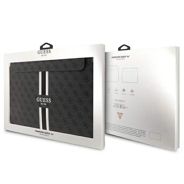 Guess Θήκη GUCS16P4RPSK 16" μαύρο/ black 4G Printed Stripes - Image 4