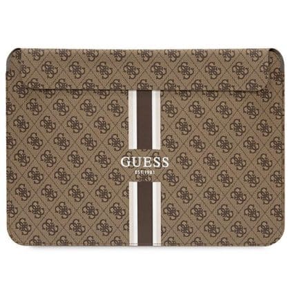 Guess Θήκη GUCS14P4RPSW 14" καφέ/ brown 4G Printed Stripes