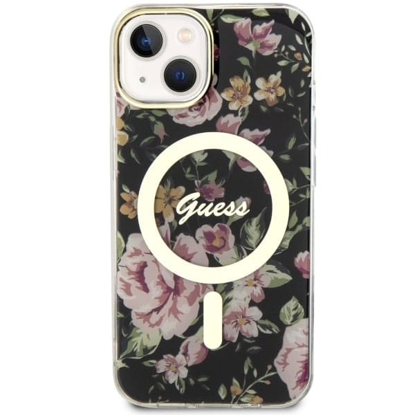 Guess Flower MagSafe - θήκη για Apple iPhone 14 Plus - Μαύρο - Image 3
