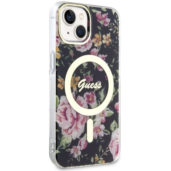 Guess Flower MagSafe - θήκη για Apple iPhone 14 Plus - Μαύρο - Image 4