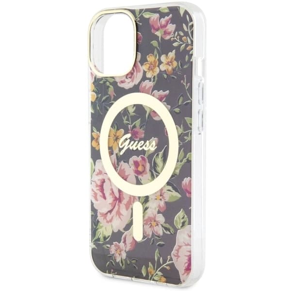 Guess Flower MagSafe - θήκη για Apple iPhone 14 Plus - Μαύρο - Image 6