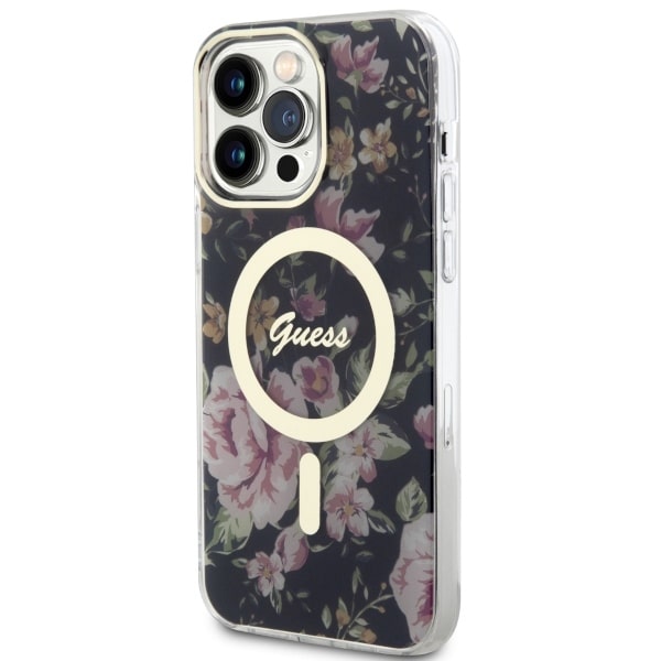 Guess Flower MagSafe - θήκη για Apple iPhone 14 Pro Max - Μαύρο - Image 2
