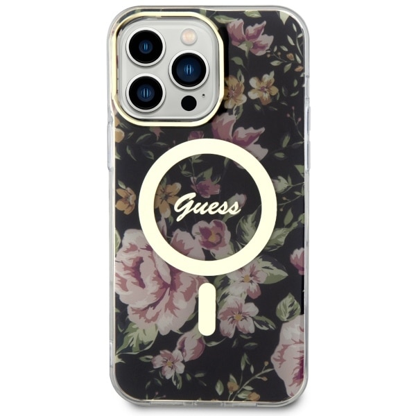 Guess Flower MagSafe - θήκη για Apple iPhone 14 Pro Max - Μαύρο - Image 3