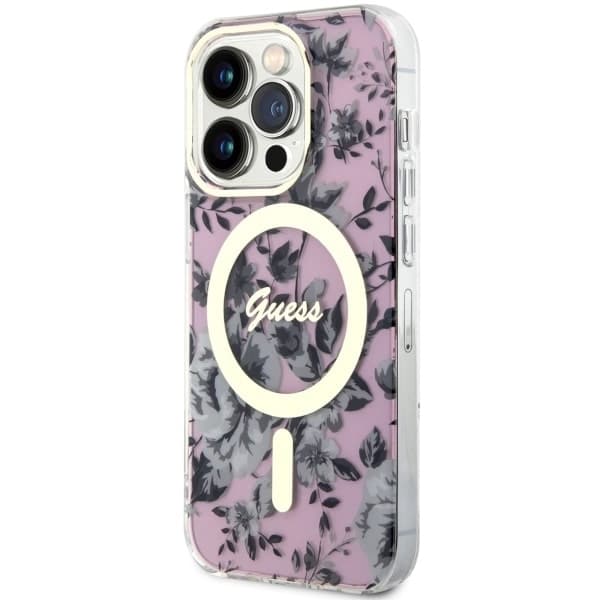 Guess Flower MagSafe - θήκη για Apple iPhone 14 Pro Max - Ροζ - Image 2