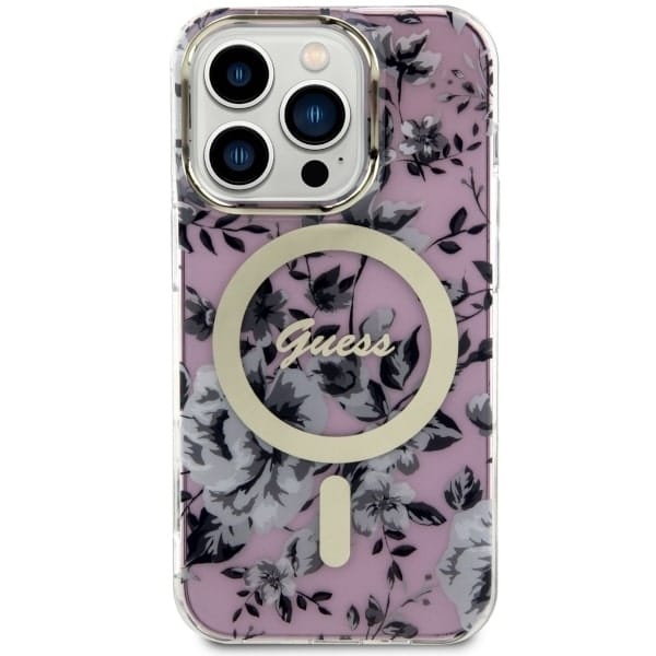 Guess Flower MagSafe - θήκη για Apple iPhone 14 Pro Max - Ροζ - Image 3
