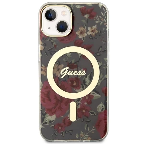 Guess Flower MagSafe - θήκη για Apple iPhone 14 Plus - Πράσινο - Image 3