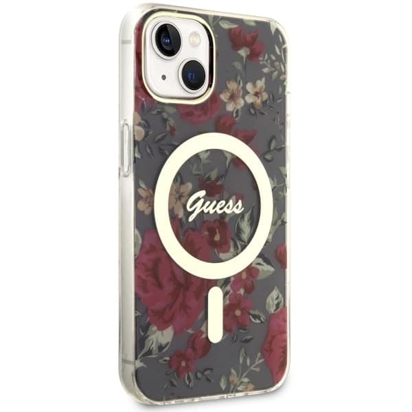 Guess Flower MagSafe - θήκη για Apple iPhone 14 Plus - Πράσινο - Image 4