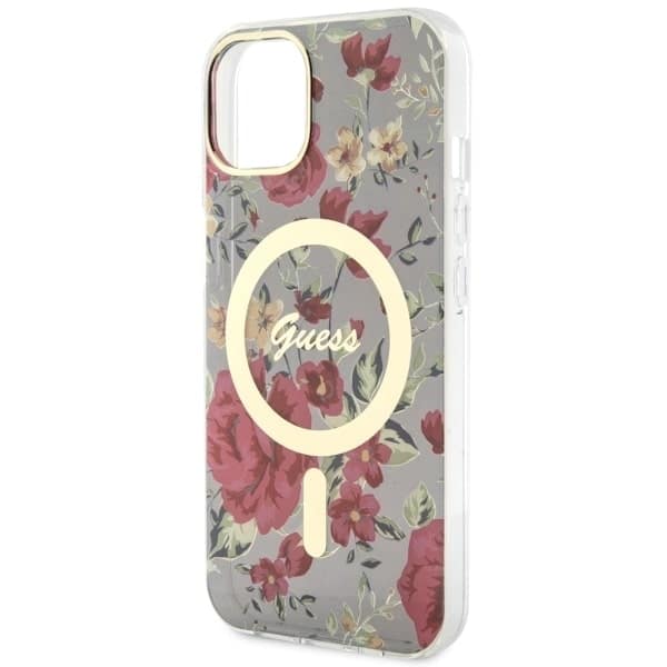 Guess Flower MagSafe - θήκη για Apple iPhone 14 Plus - Πράσινο - Image 6