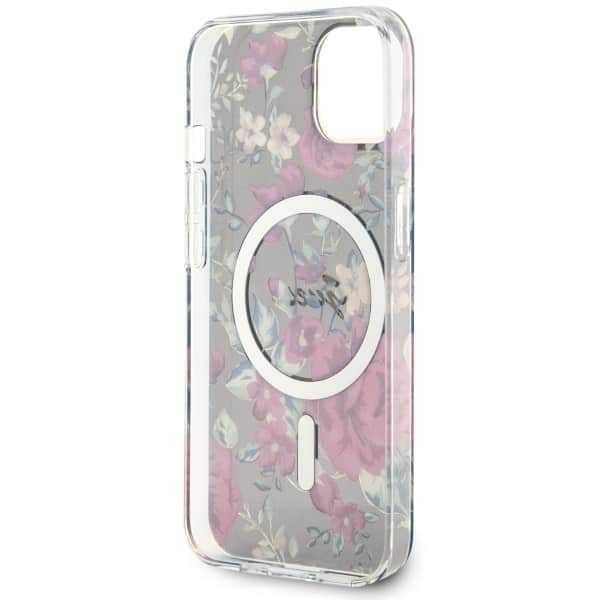 Guess Flower MagSafe - θήκη για Apple iPhone 14 Plus - Πράσινο - Image 7