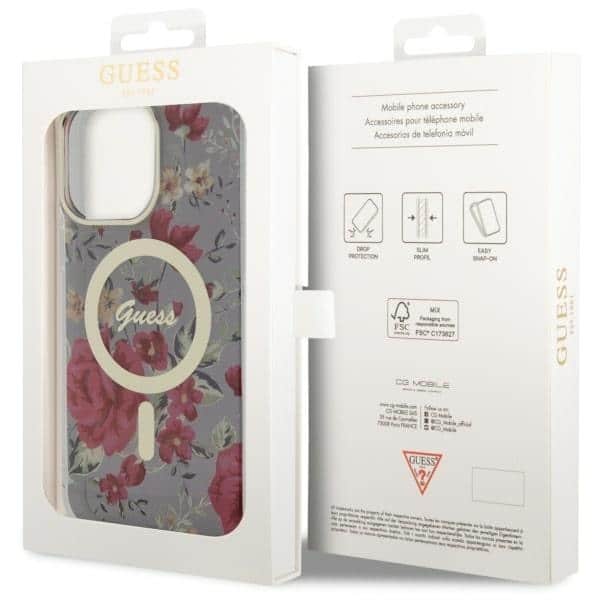 Guess Flower MagSafe - θήκη για Apple iPhone 14 Pro Max - Πράσινο - Image 8