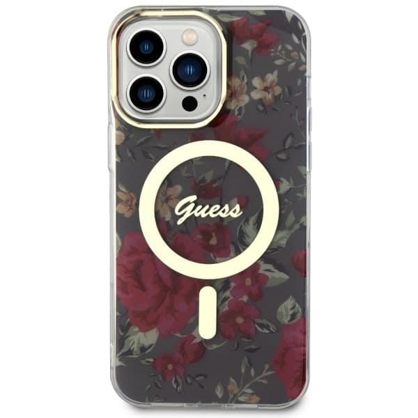 Guess Flower MagSafe - θήκη για Apple iPhone 14 Pro Max - Πράσινο - Image 3
