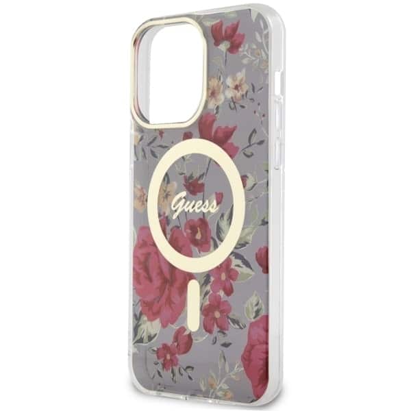 Guess Flower MagSafe - θήκη για Apple iPhone 14 Pro Max - Πράσινο - Image 6