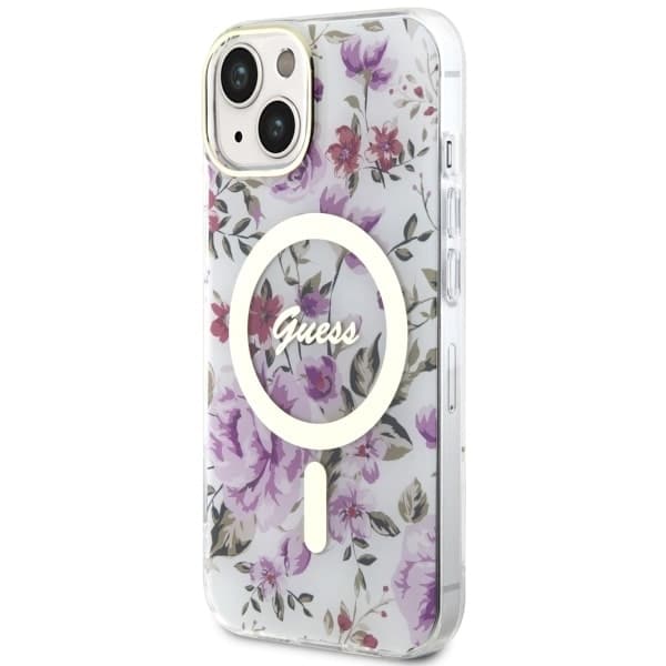 Guess Flower MagSafe - θήκη για Apple iPhone 14 Plus - Διάφανο - Image 2