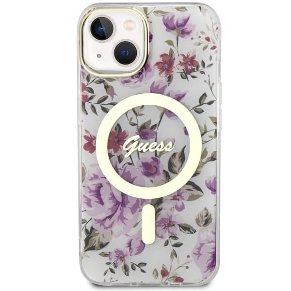 Guess Flower MagSafe - θήκη για Apple iPhone 14 Plus - Διάφανο - Image 3
