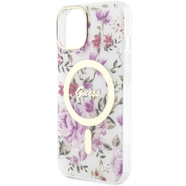 Guess Flower MagSafe - θήκη για Apple iPhone 14 Plus - Διάφανο - Image 6