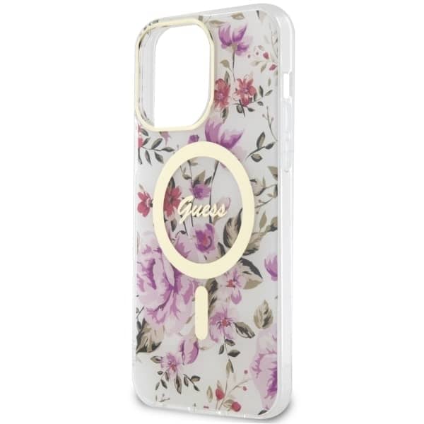 Guess Flower MagSafe - θήκη για Apple iPhone 14 Pro - Διάφανο - Image 6