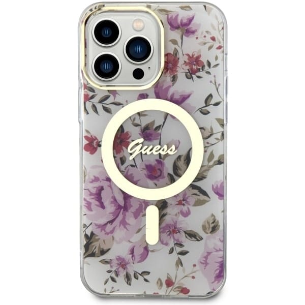 Guess Flower MagSafe - θήκη για Apple iPhone 14 Pro Max - Διάφανο - Image 3