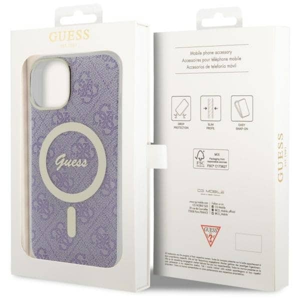 Guess 4G MagSafe - θήκη για Apple iPhone 14 - Μωβ - Image 8