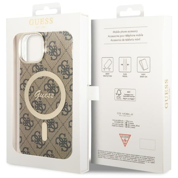 Guess 4G MagSafe - θήκη για Apple iPhone 14 - Καφέ - Image 7