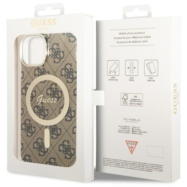 Guess 4G MagSafe - θήκη για Apple iPhone 14 Plus - Καφέ - Image 7