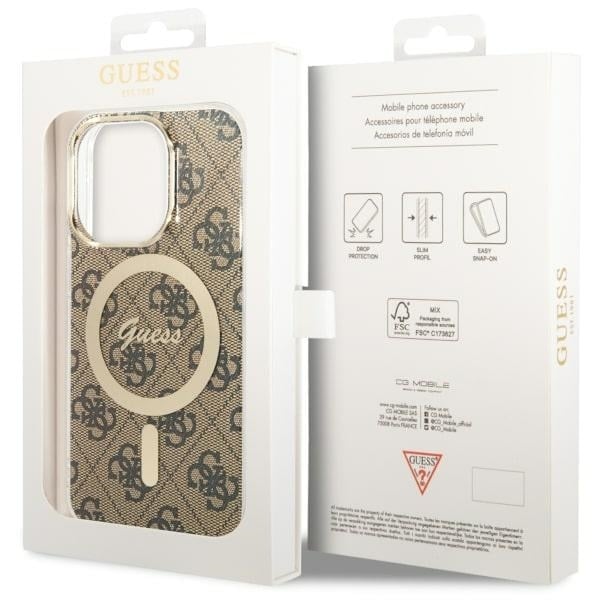Guess 4G MagSafe - θήκη για Apple iPhone 14 Pro - Καφέ - Image 7