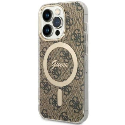 Guess 4G MagSafe - θήκη για Apple iPhone 14 Pro - Καφέ
