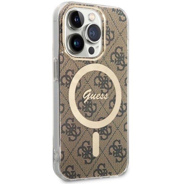Guess 4G MagSafe - θήκη για Apple iPhone 14 Pro - Καφέ - Image 3