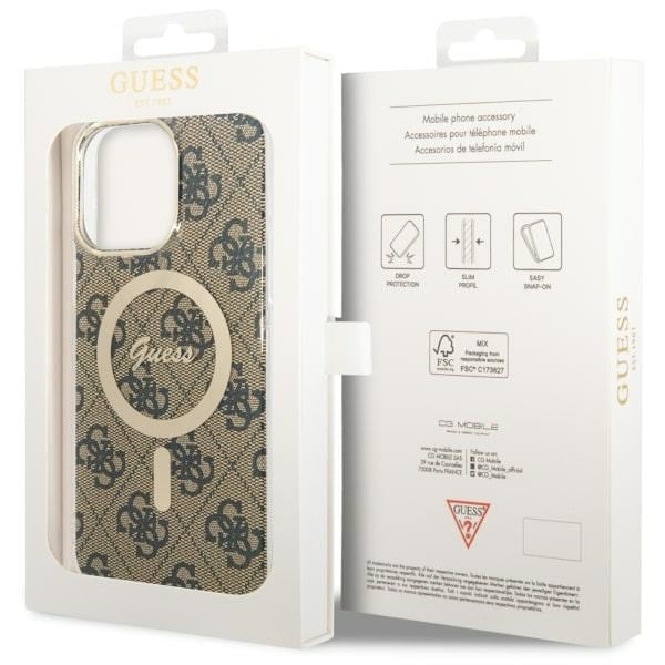 Guess 4G MagSafe - θήκη για Apple iPhone 14 Pro Max - Καφέ - Image 7