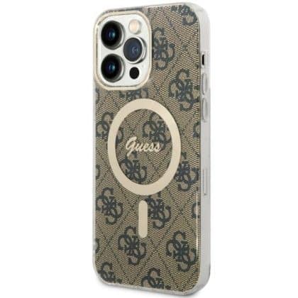 Guess 4G MagSafe - θήκη για Apple iPhone 14 Pro Max - Καφέ