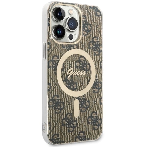 Guess 4G MagSafe - θήκη για Apple iPhone 14 Pro Max - Καφέ - Image 3