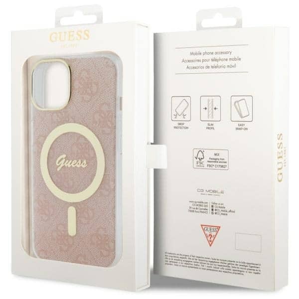 Guess 4G MagSafe - θήκη για Apple iPhone 14 Plus - Ροζ - Image 8