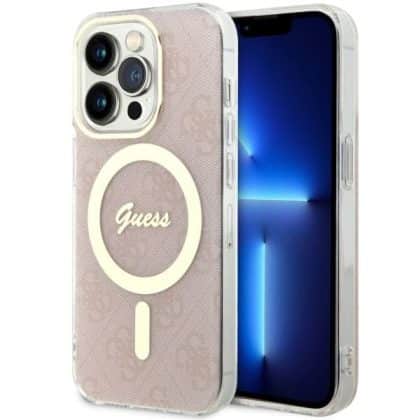 Guess 4G MagSafe - θήκη για Apple iPhone 14 Pro - Ροζ