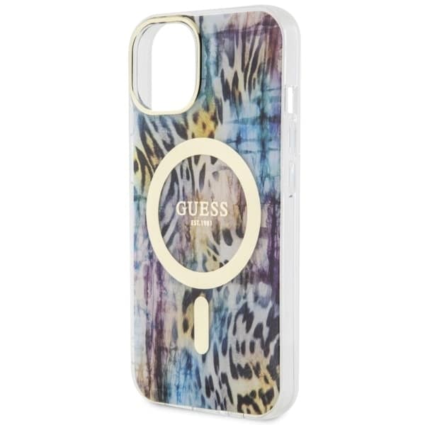 Guess Leopard MagSafe - θήκη για Apple iPhone 14 / 15 13 - Μπλε - Image 6