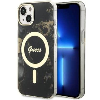 Guess Marble MagSafe - θήκη για Apple iPhone 14 - Μαύρο