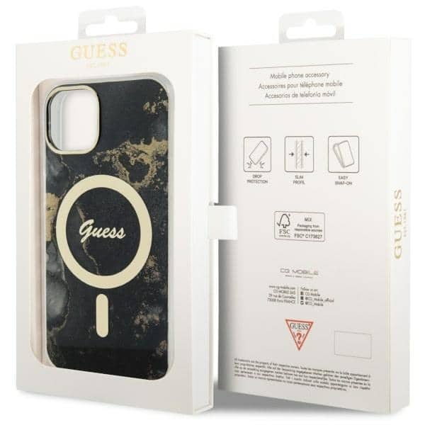 Guess Marble MagSafe - θήκη για Apple iPhone 14 Plus - Μαύρο - Image 8