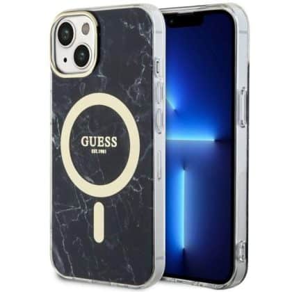 Guess Marble MagSafe - θήκη για Apple iPhone 14 - Μαύρο
