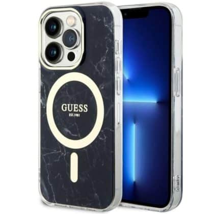 Guess Marble MagSafe - θήκη για Apple iPhone 14 Pro Max - Μαύρο