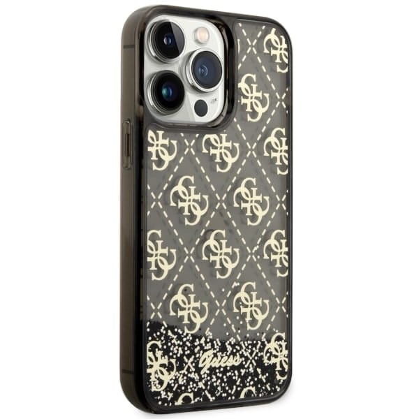 Guess Liquid Glitter - Apple iPhone 14 Pro Max - Μαύρο - Image 4